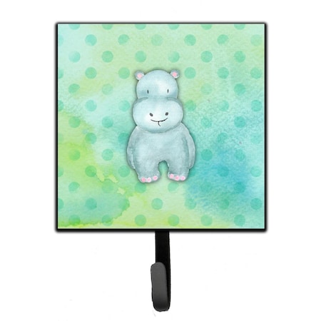 Jensendistributionservices Polkadot Hippopotamus Watercolor Leash or Key Holder MI1715366